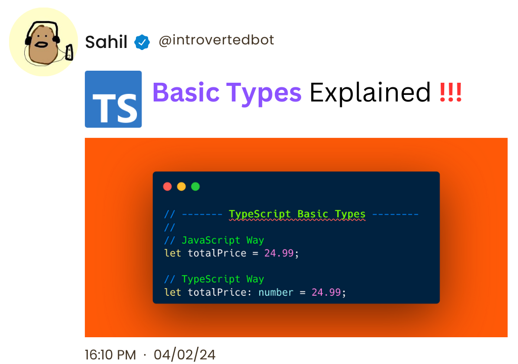 ¿Cómo funcionan los tipos en TypeScript? Explicado con ejemplos en JavaScript y TypeScript