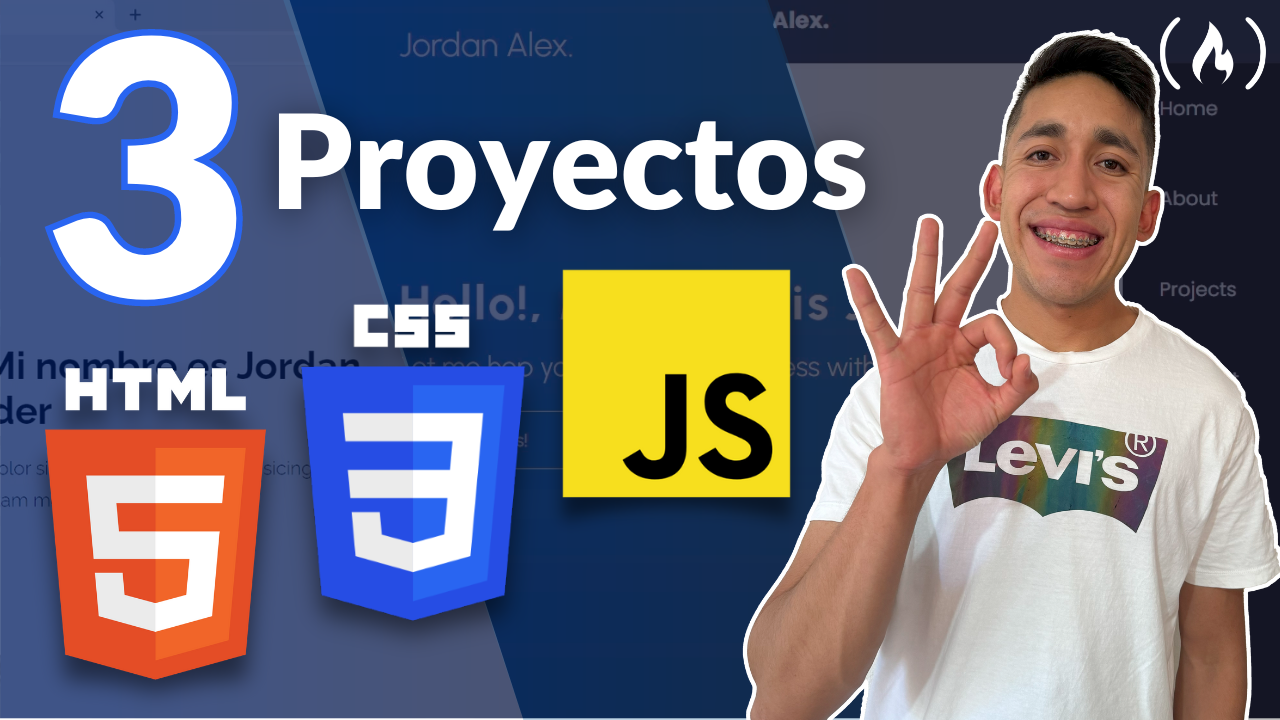 Practica HTML, CSS y JavaScript creando 3 proyectos