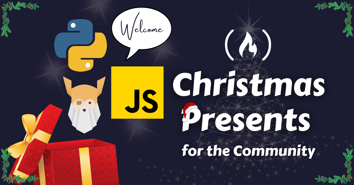 freeCodeCamp からクリスマスプレゼント – Python と JavaScript