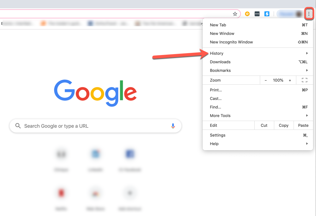 search chrome history by date