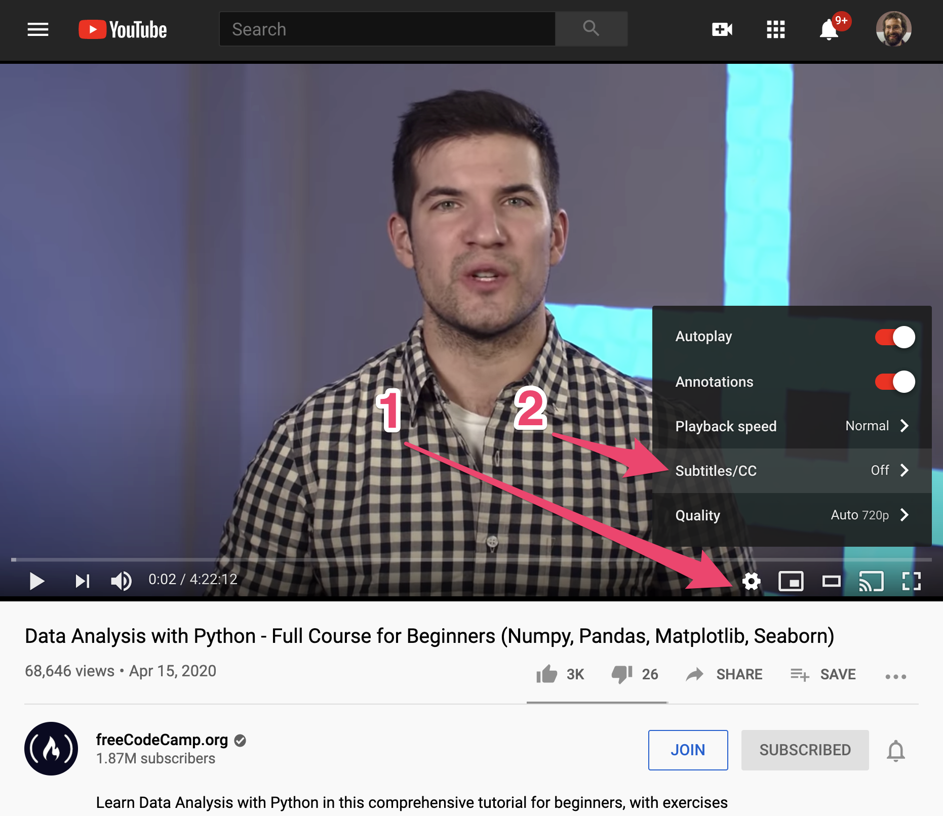 add subtitles to video youtube