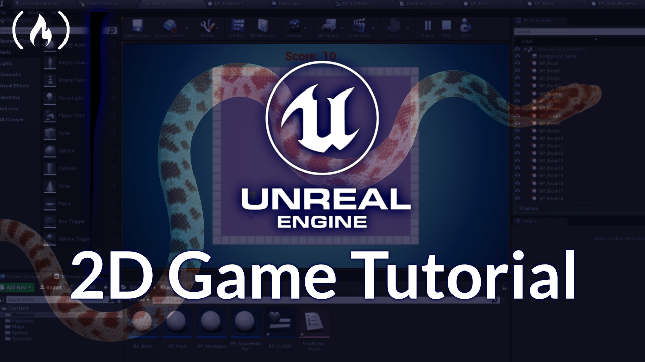 Creating 2D games - Unreal Engine 5 beginner tutorial 