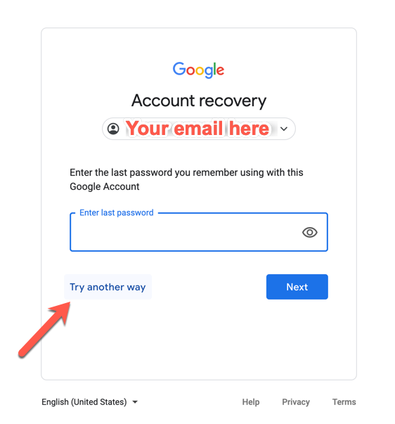 Google Account Recovery How To Change Your Gmail Password