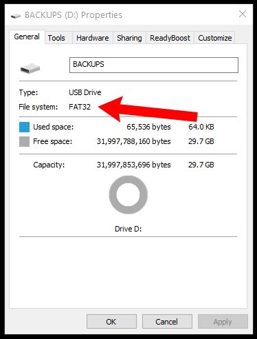 how to format usb drive in fat32 windows 10