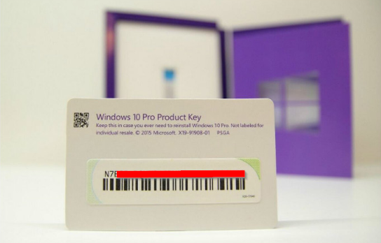 windows 10 pro product key card