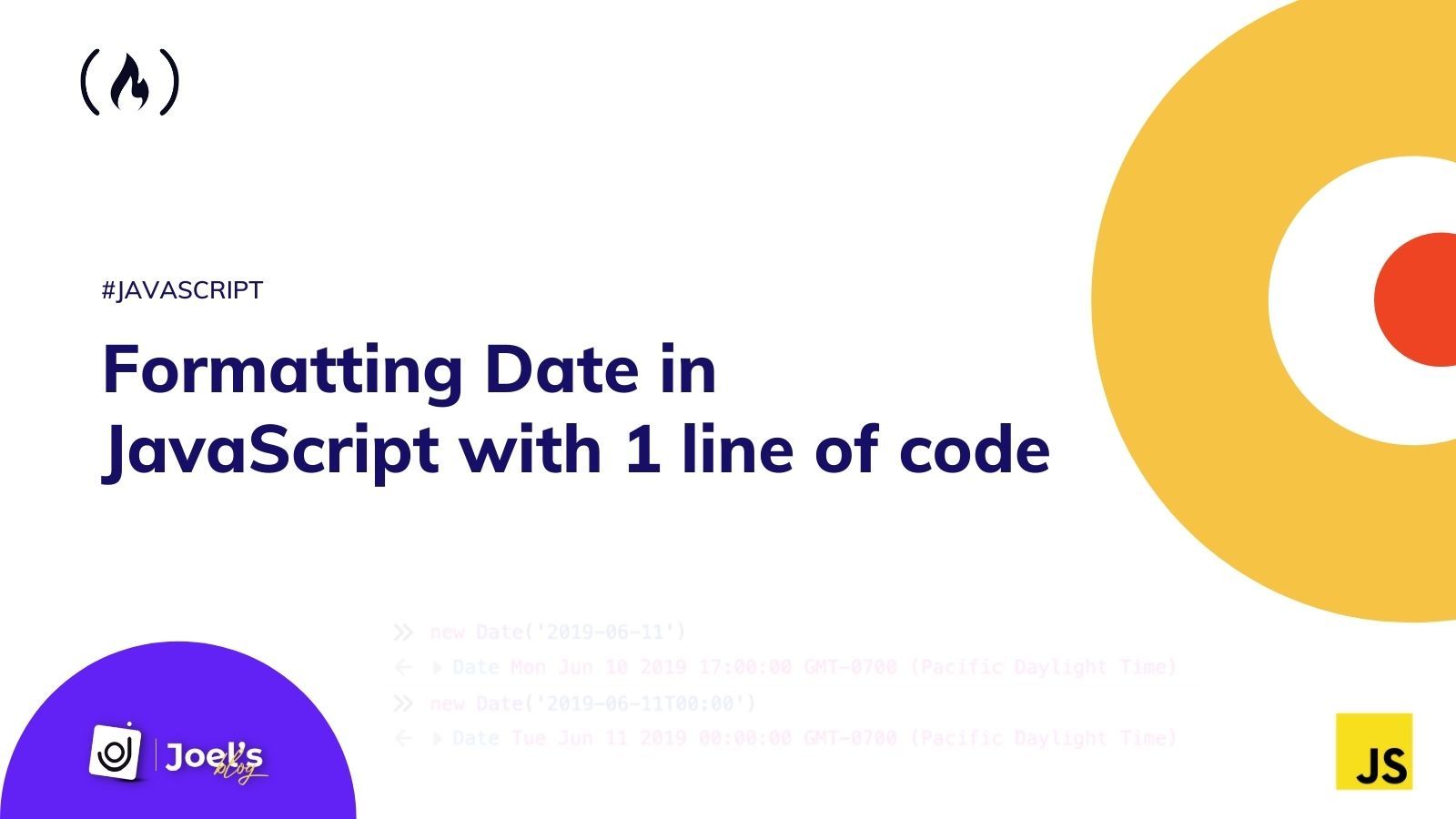How to Format Dates in JavaScript with Line of Code