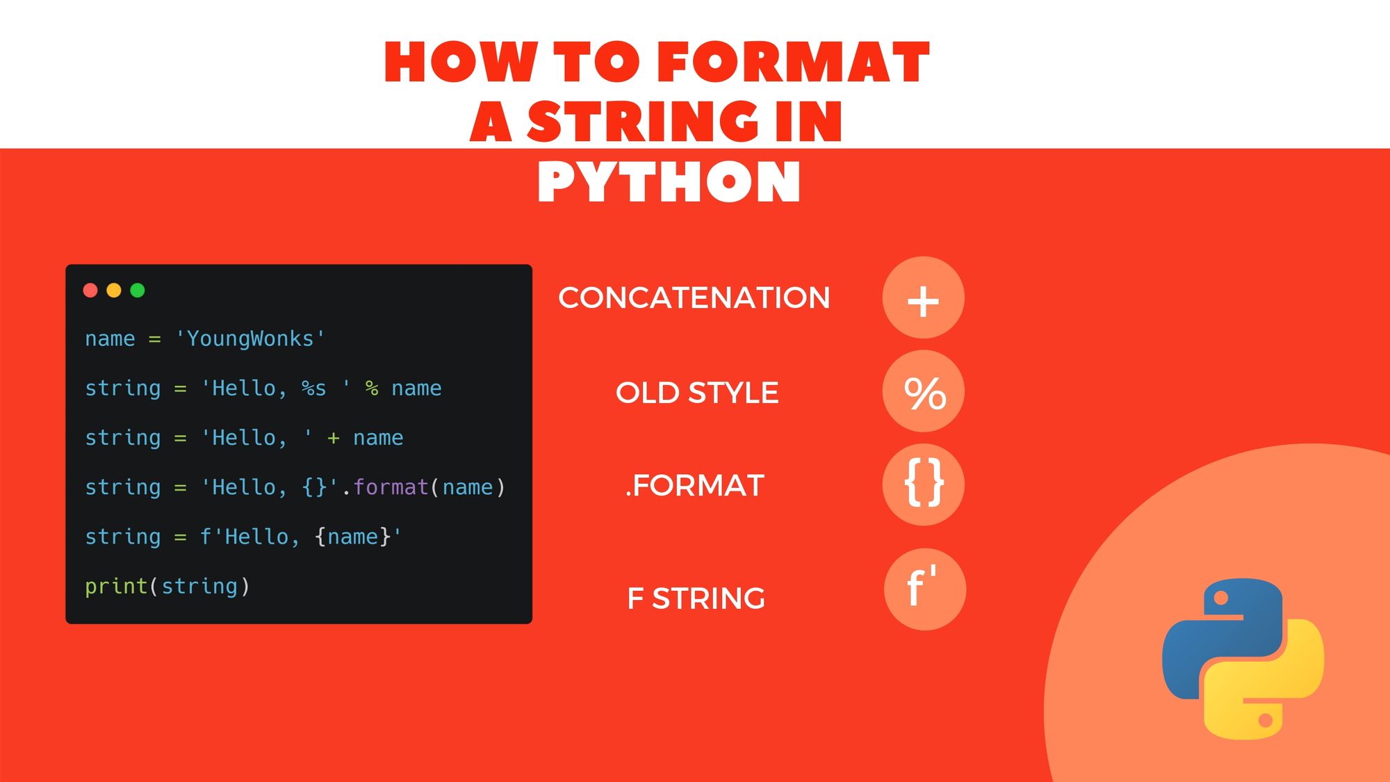 python formatter example