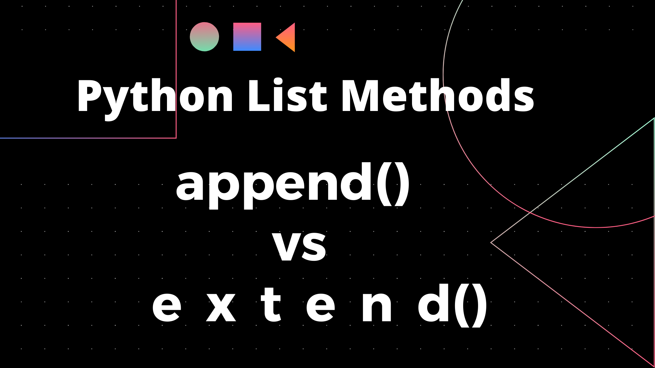 Python Extend  Different Examples of Python Extend
