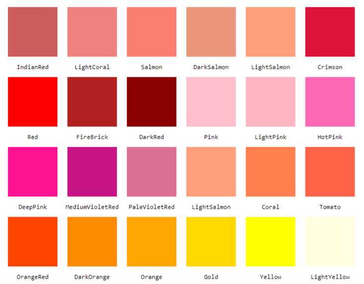 css color codes for white