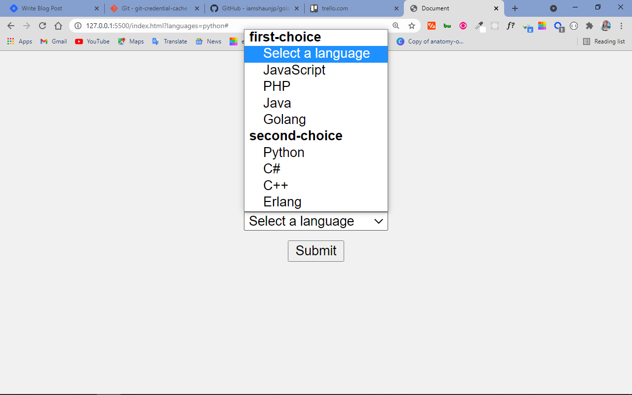HTML select 标签u2014u2014如何制作下拉菜单或组合列表