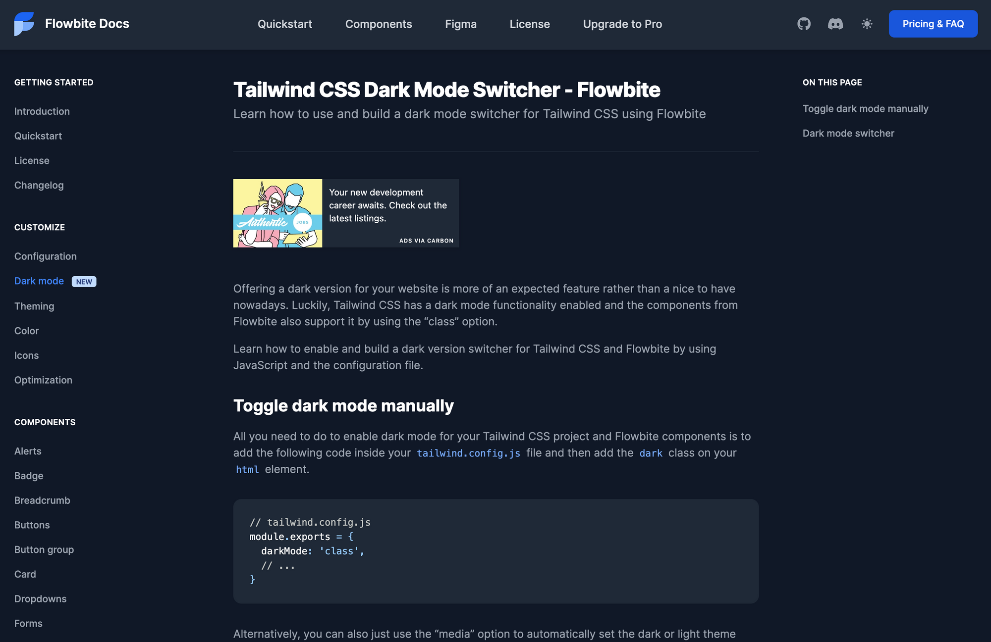 Dark Mode Switcher: Chuyển đổi sang chế độ tối và tạo ra trải nghiệm độc đáo cho người dùng của bạn với Dark Mode Switcher. Hình ảnh liên quan sẽ giúp bạn đưa tính năng này vào hoạt động một cách dễ dàng và cung cấp cho trang web của bạn một giao diện đẹp, thu hút và đáp ứng khách hàng hiện đại!