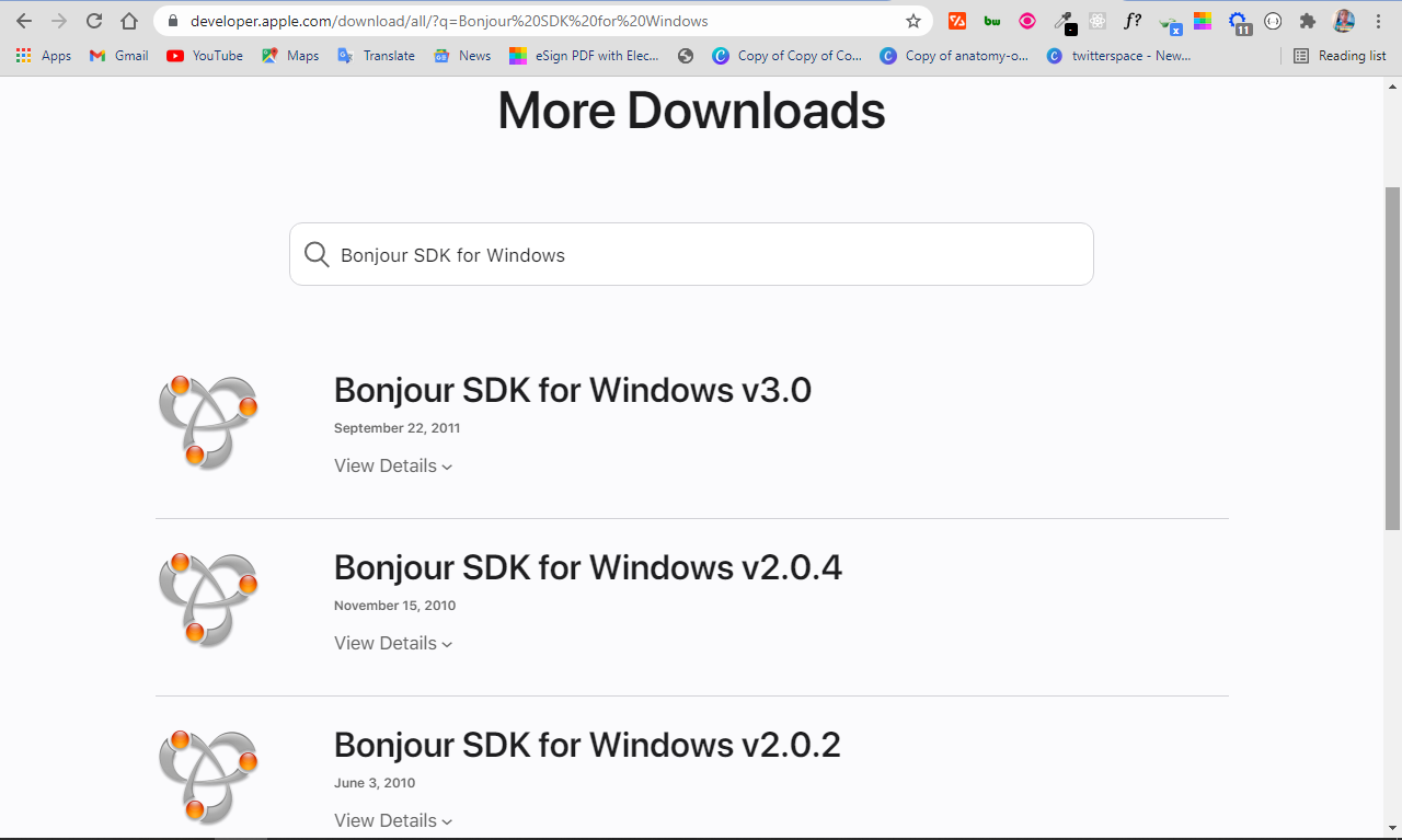 download bonjour software