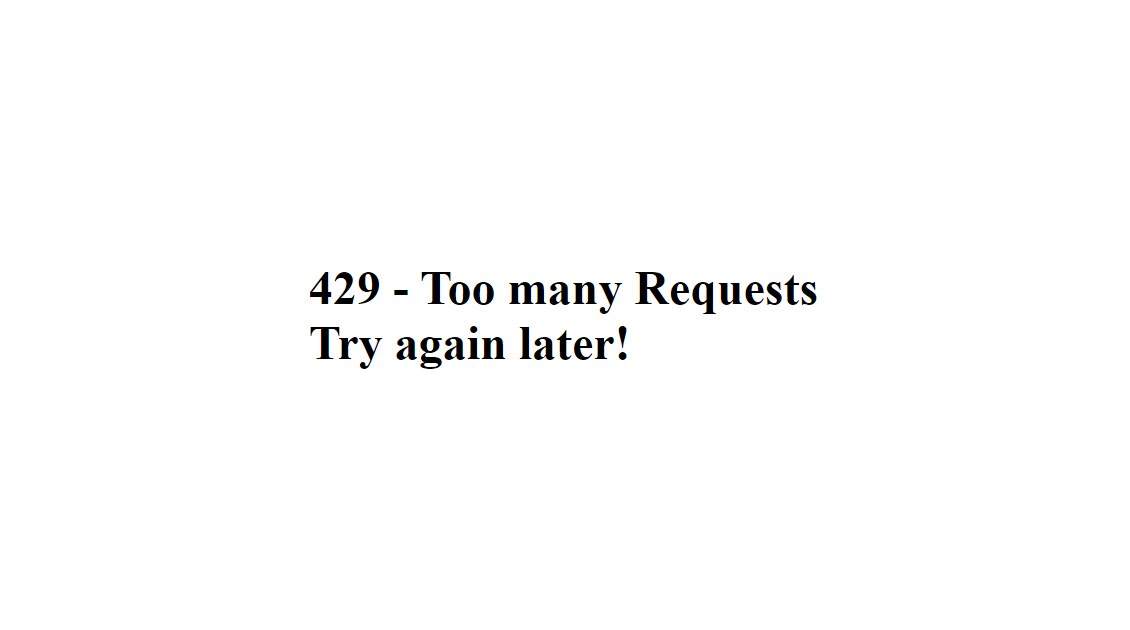 429 Too Many Requests - Expert Guide to HTTP status codes