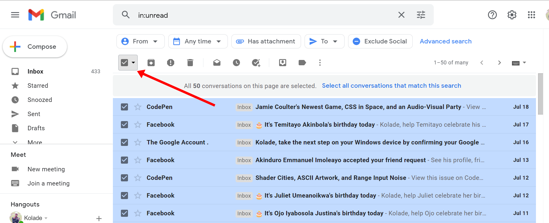 How To Batch Delete Emails In Gmail Delete Multiple Email Messages ⋅