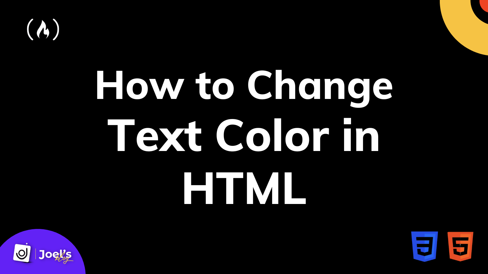How to add font color in HTML using CSS?