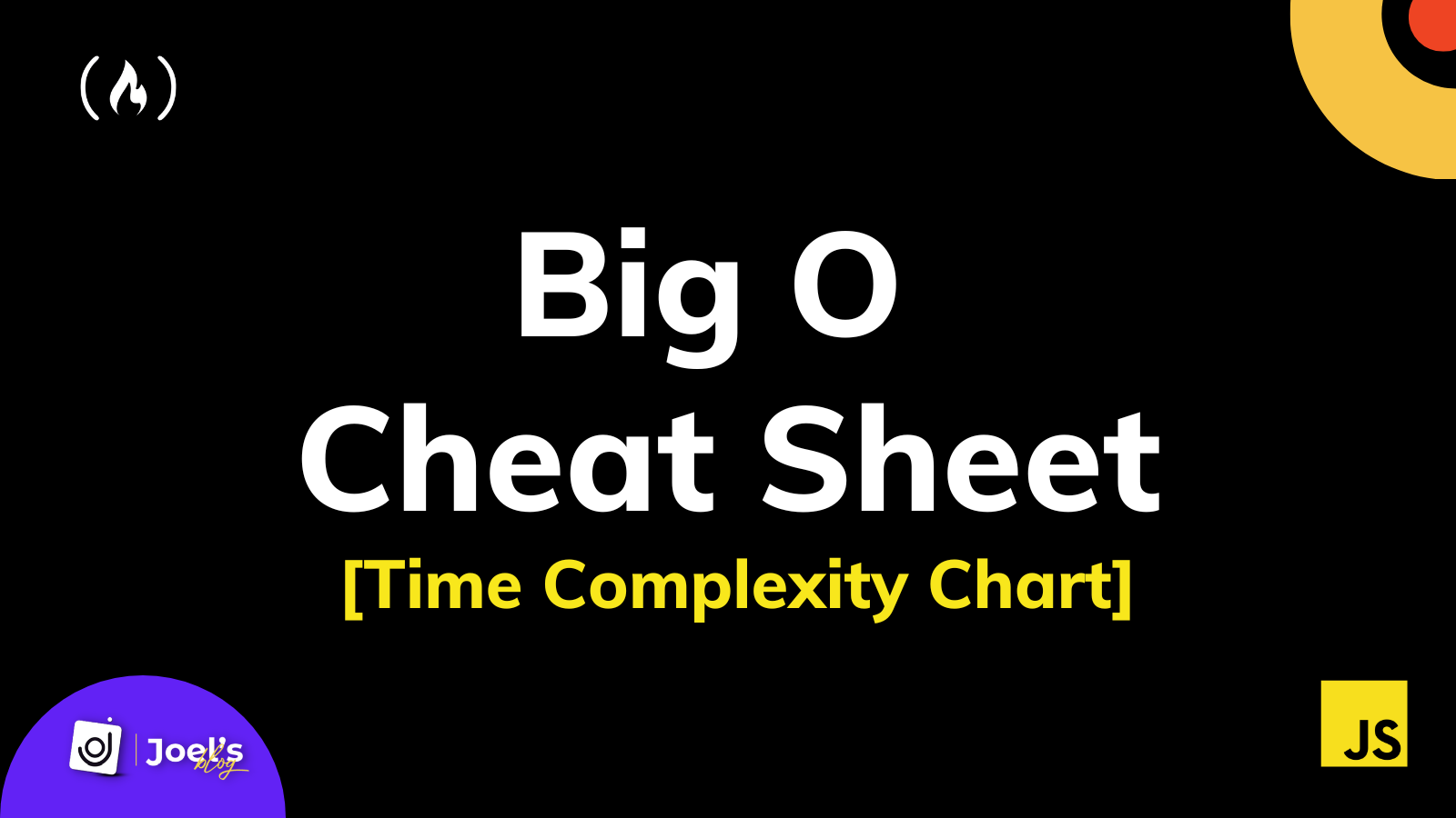 Basic Algorithms: Big-O Notation: Time and Space Complexity Cheatsheet