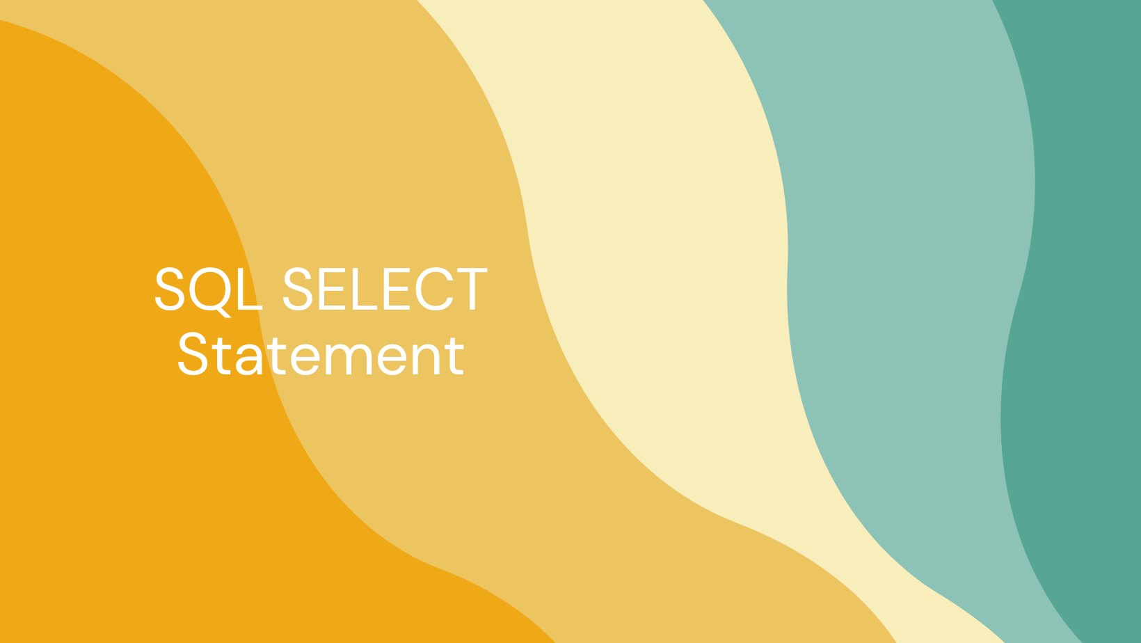 SQL SELECT Statement – How from Select Data to Database a