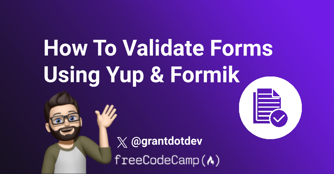 How to Validate Forms in React and React Native Using Yup and Formik