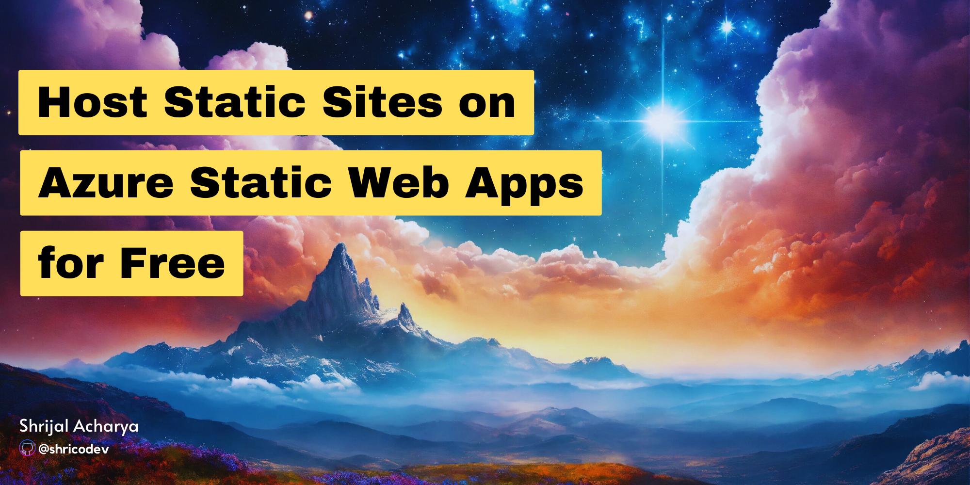 Image for How to Host Static Sites on Azure Static Web Apps for Free