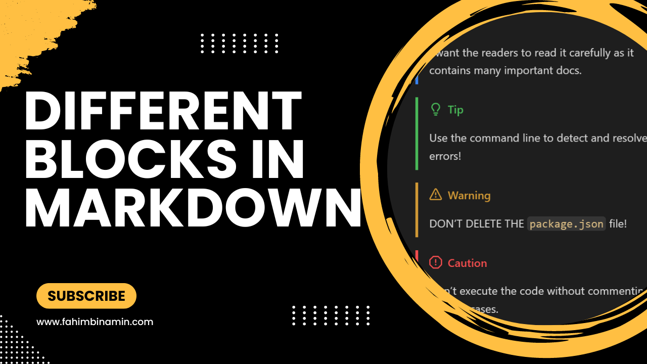How to Create Notice Blocks in Markdown