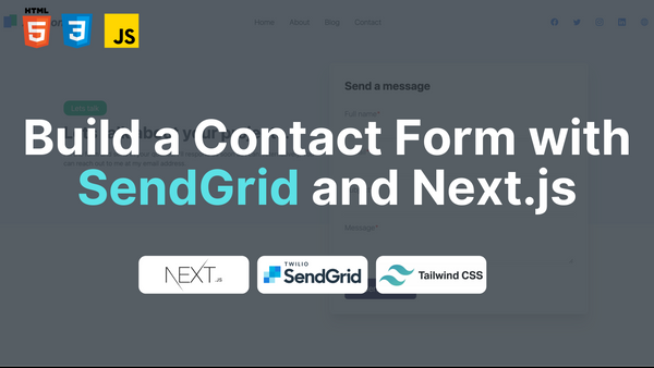 Cómo crear un formulario de contacto con SendGrid y Next.js